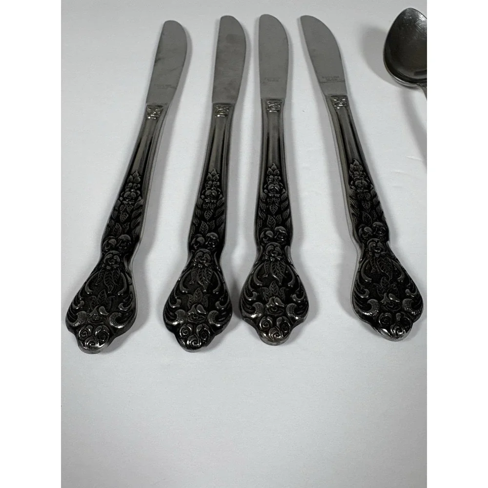 Versailles by MSI Japan Vintage Stainless Steel Flatware Lot 8 Knives Spoons